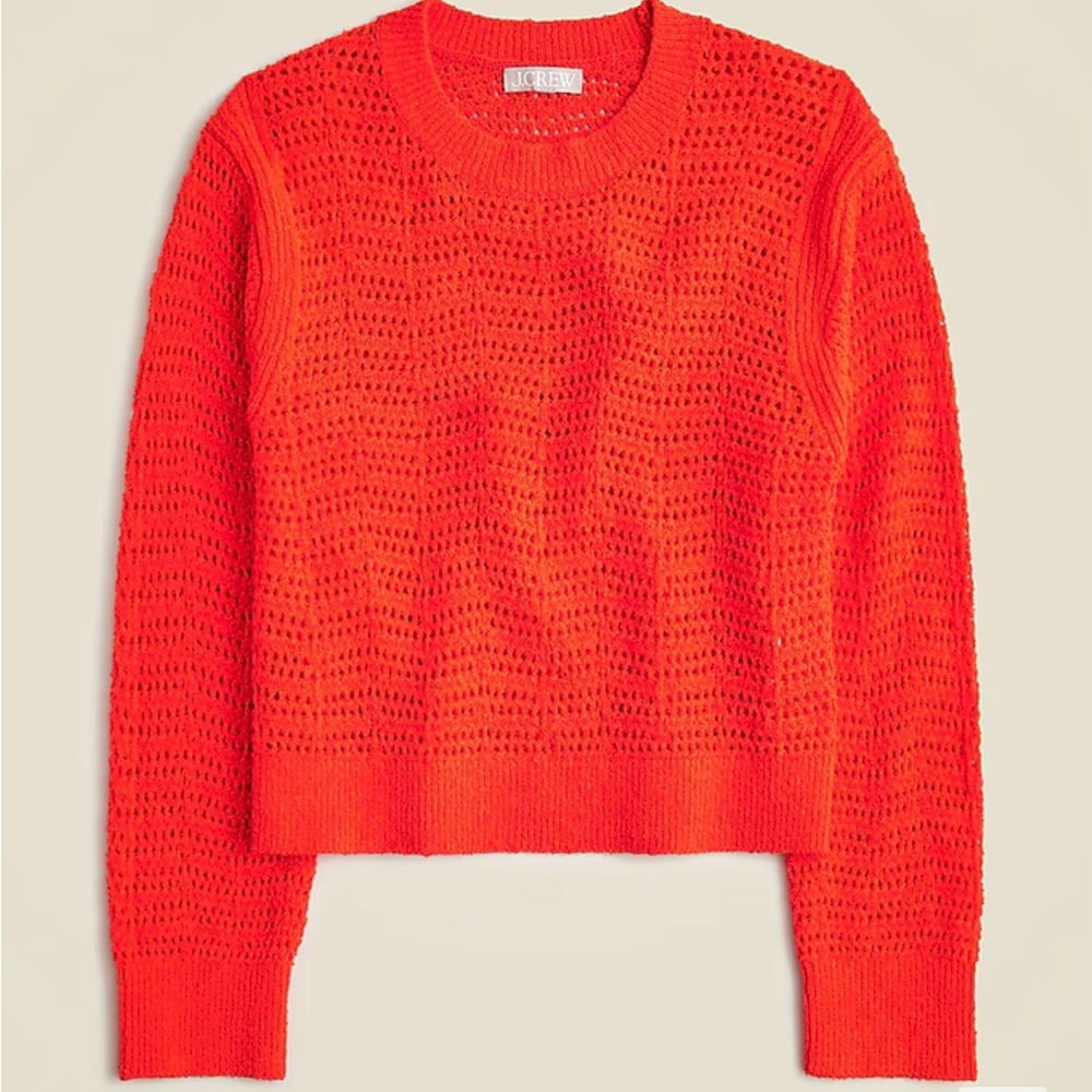 NWT J. Crew Pointelle Sweater - Women’s Large